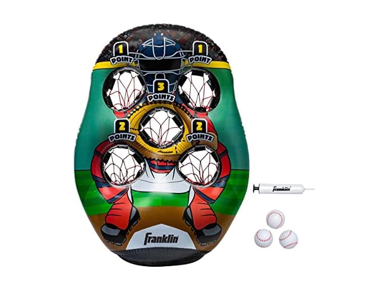 Franklin Sports Inflatable Baseball Target with Balls - Image 1