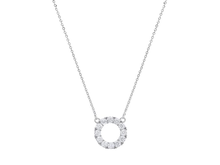Moissanite Diamond Eternity Necklace - Image 1