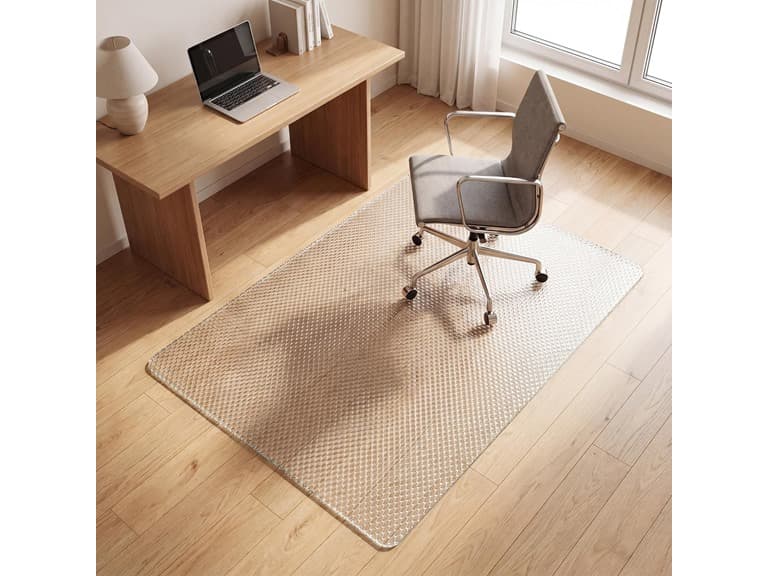 VETROUVE 46" x 36" Glass Chair Mat - Image 1