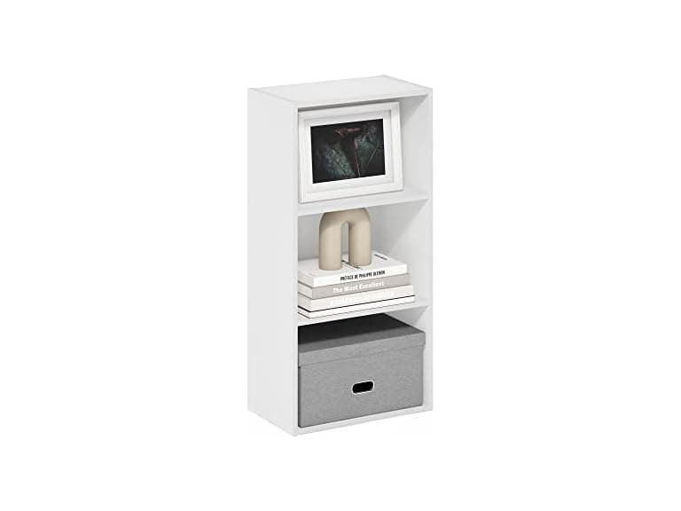 Furinno 3-Tier Bookcase, White - Image 1