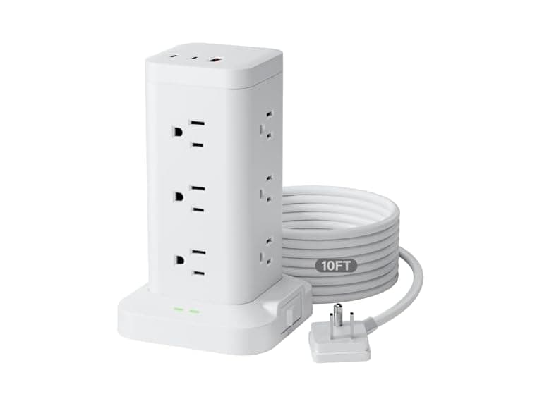 TAGZILO Power Strip Tower 12-Out 9.8ft