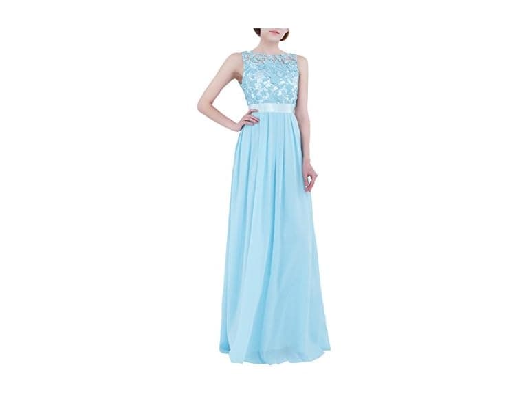 YiZYiF Women (8) Crochet Lace Wedding Formal Dress - Image 1