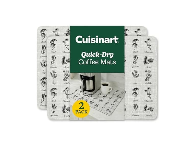 Cuisinart Coffee Mat for Countertop, 2-Pack 15"x20", Non-Slip - Image 1