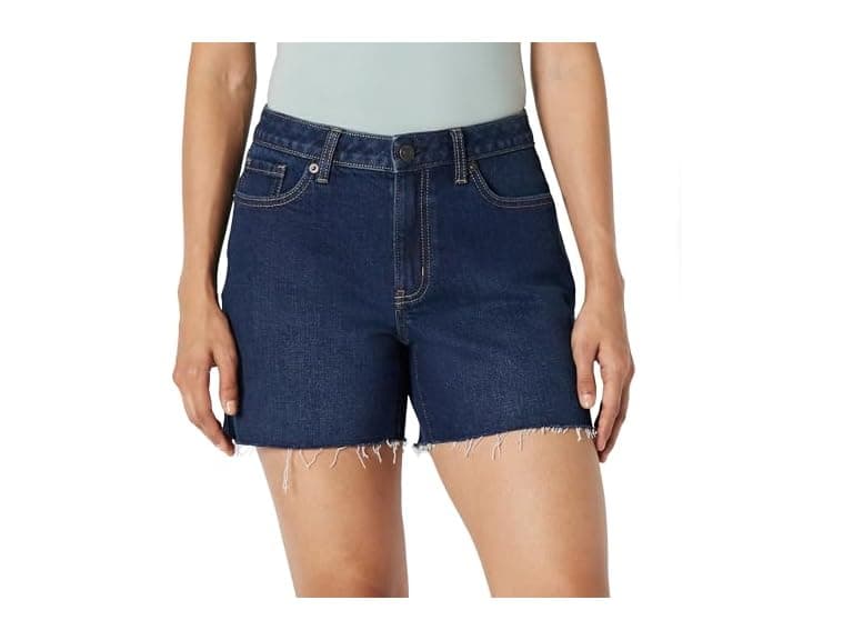 Amazon Essentials Women Low Stretch Mid-Rise Regular-Fit Jean Short - Image 1