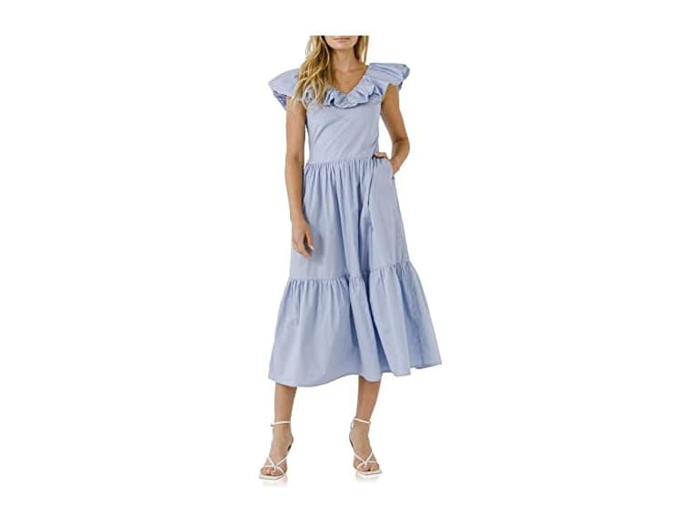 English Factory Women (M) Dress Powder Blue - Image 1