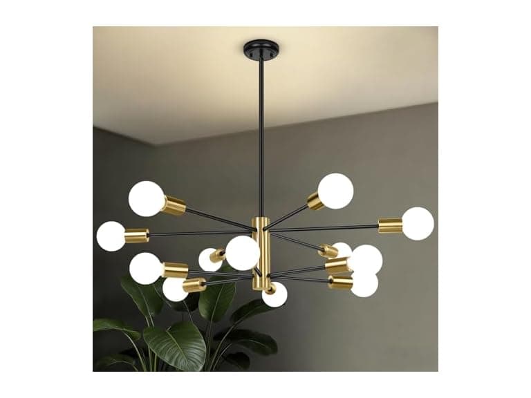 BesLowe 31'' 12-Light Modern Sputnik Chandelier - Image 1