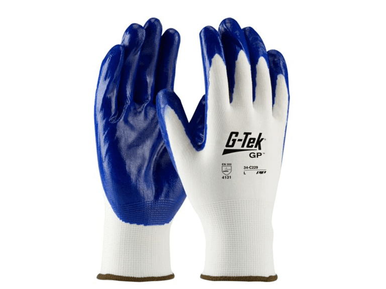 PIP 34-C229 GP 13G Nylon Shell, Blue Nitrile 12pk