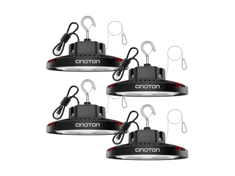 CINOTON 160W UFO LED High Bay Light 4 Pack - Image 1