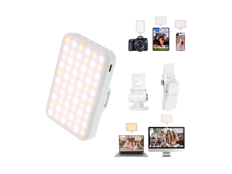 BANSINE Portable LED Photo Light - USB-Rechargeable