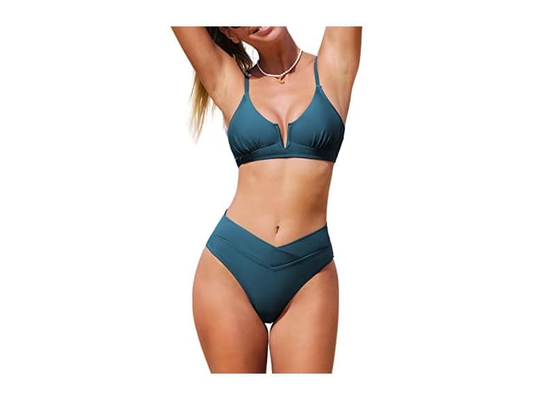 CUPSHE Two Piece High Cut Swimsuit  - Image 1