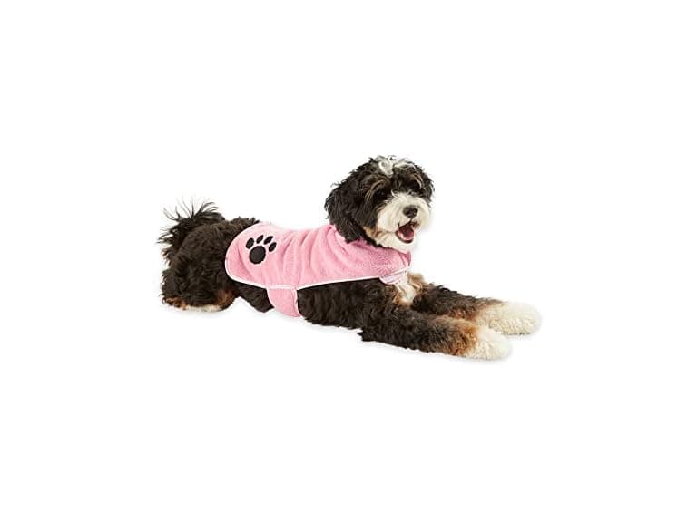 Bone Dry Pet Robe Collection, Embroidered Bath Robe - Image 1