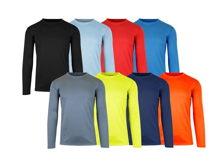 5Pk Mens L/S Performance Shirt (S-2XL) - Image 1