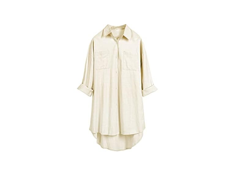 Bianstore Women (M) Oversized Linen Shirts Shirts - Image 1
