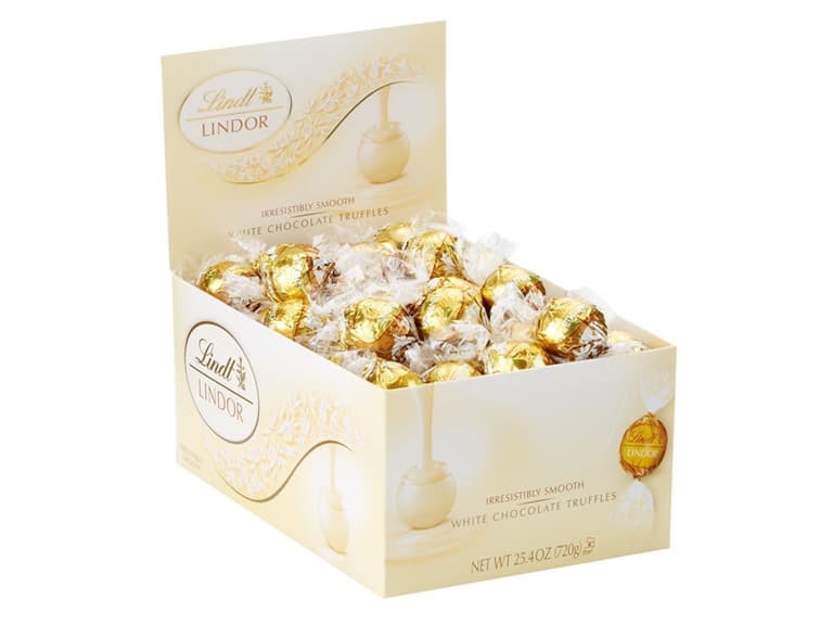 Lindt LINDOR White Choc Truffles 60ct Box - Image 1