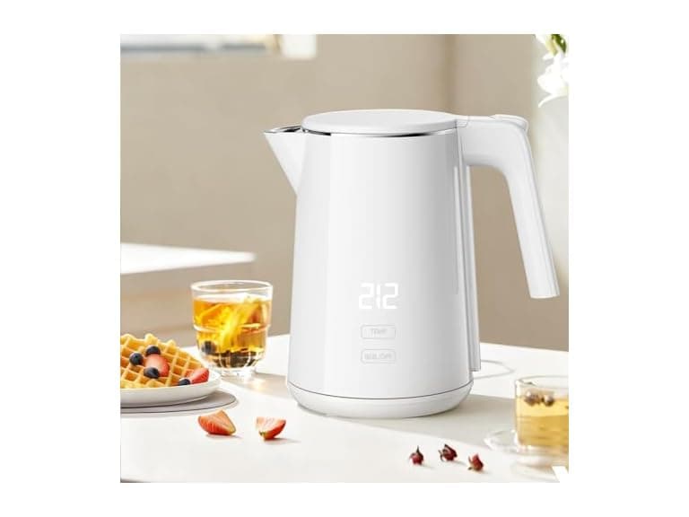 ZKBHOME 1.0L White Kettle - Image 1