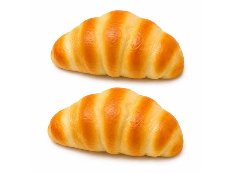 2-Pack Croissant Squishy Toy - Image 1