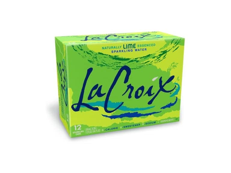 12PK La Croix Sparkling Water, Lime, 12 Fl Oz - Image 1