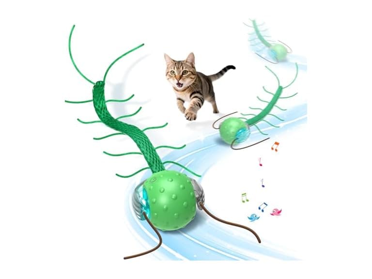 Interactive Cat Toy Ball w/ Motion & Sound - Image 1