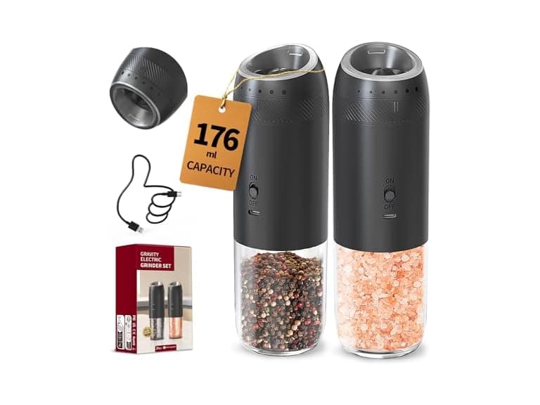 CIRCLE JOY Gravity Electric Salt and Pepper Set  - Image 1