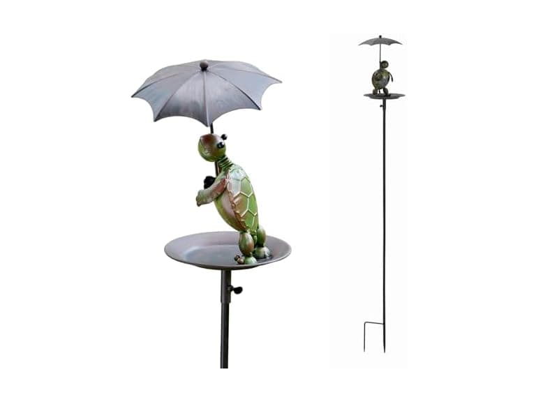 Red Carpet Rainy Day Bird Feeder Turtle - Image 1