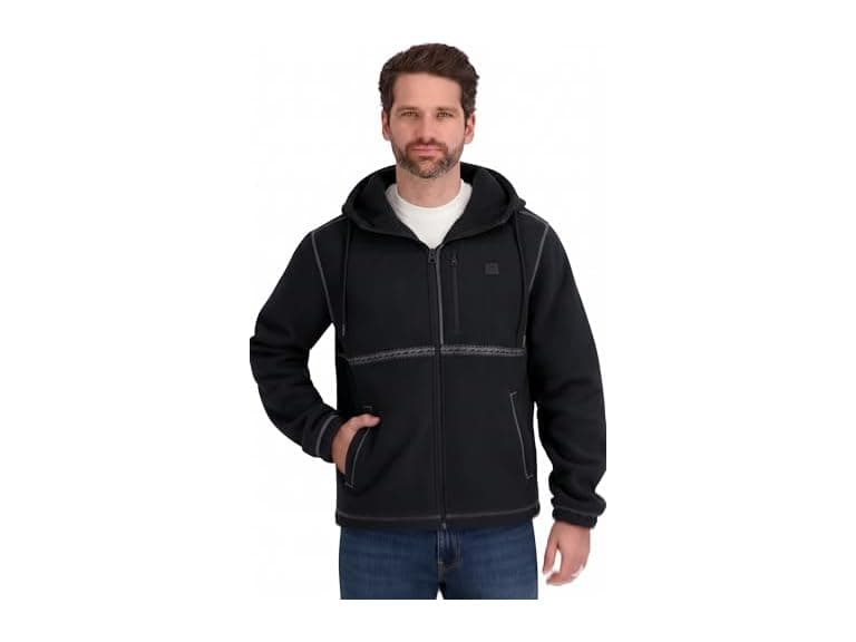 Billabong Men Sherpa Bonded Polar Jacket Black - Image 1