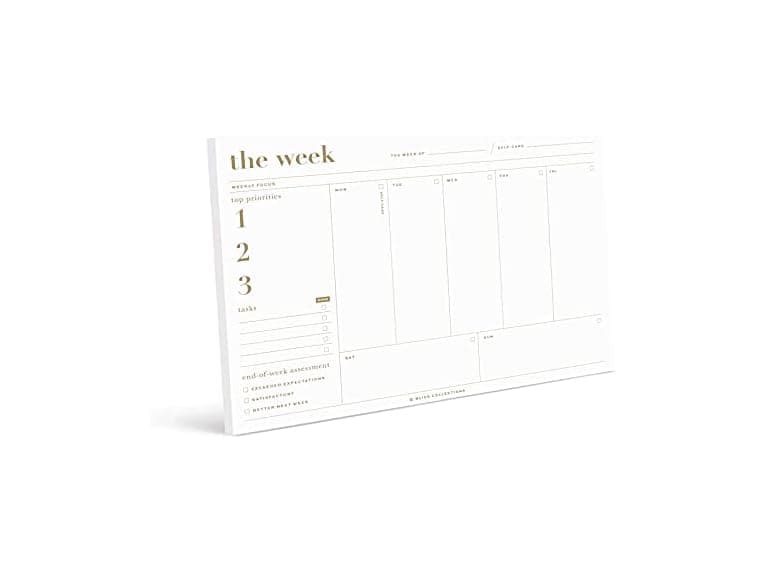 Bliss Collections Weekly Planning Pad, Organizer, - Image 1