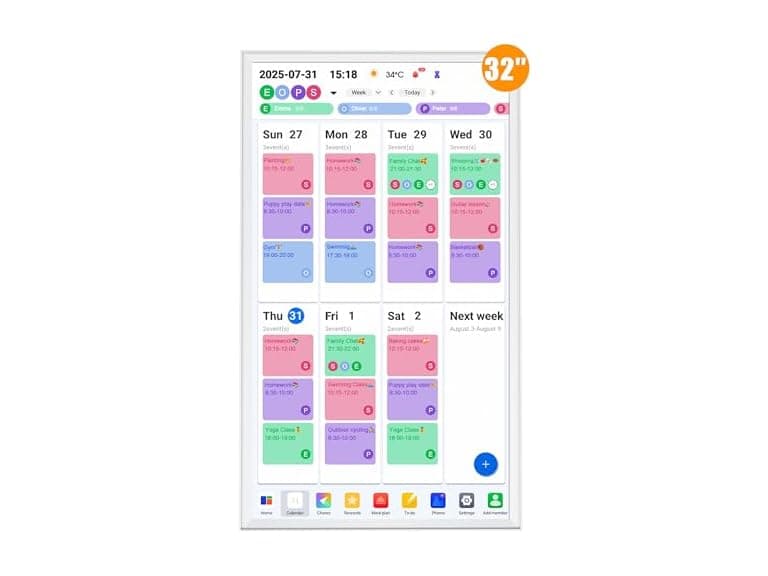 Homlab Digital Calendar 32" Smart Touchscreen - Image 1