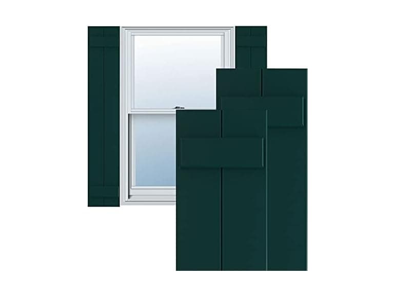 Ekena PVC Shutters 10.75"x28" Green