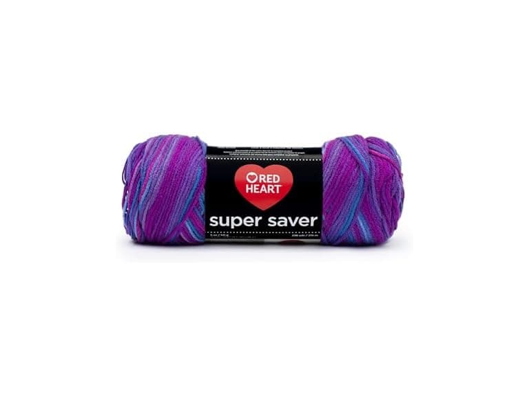 Red Heart Super Saver Yarn - Grape Fizz - Image 1