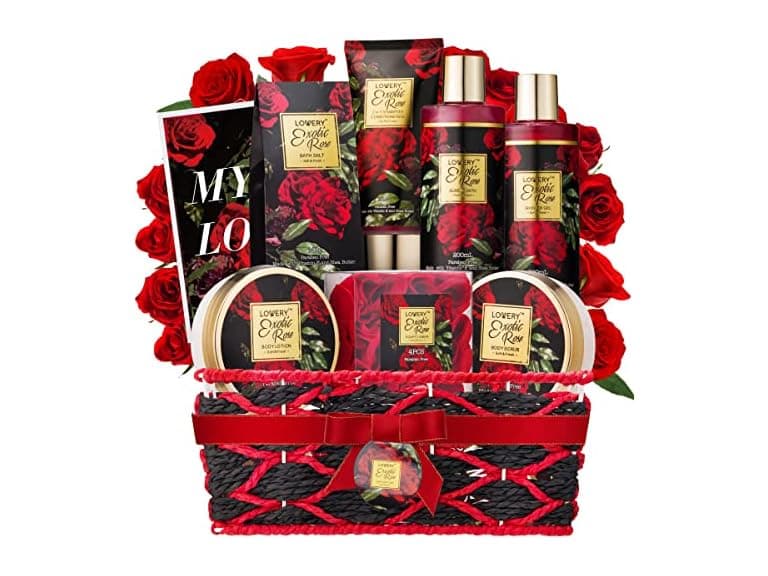 Exotic Rose Gift Basket for Women & Men - Image 1