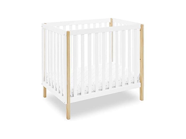 Delta Children Gio Mini Crib with Mattress - Image 1