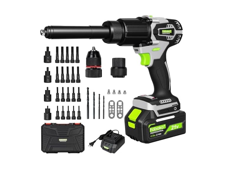 FABOKA FA0801 3-in-1 Cordless Rivet Gun & Nut & Drill - Image 1