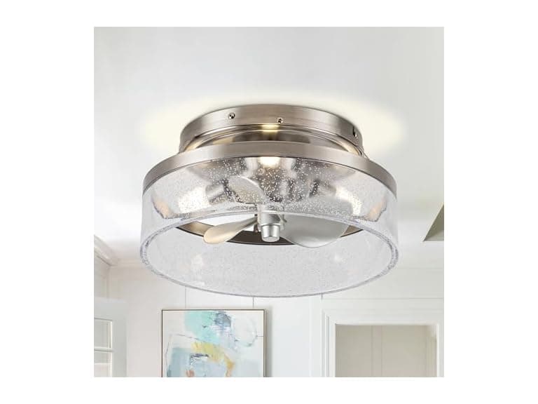 Parrot Uncle F8299110V-PU 12.6 Inch Flush Ceiling Fan