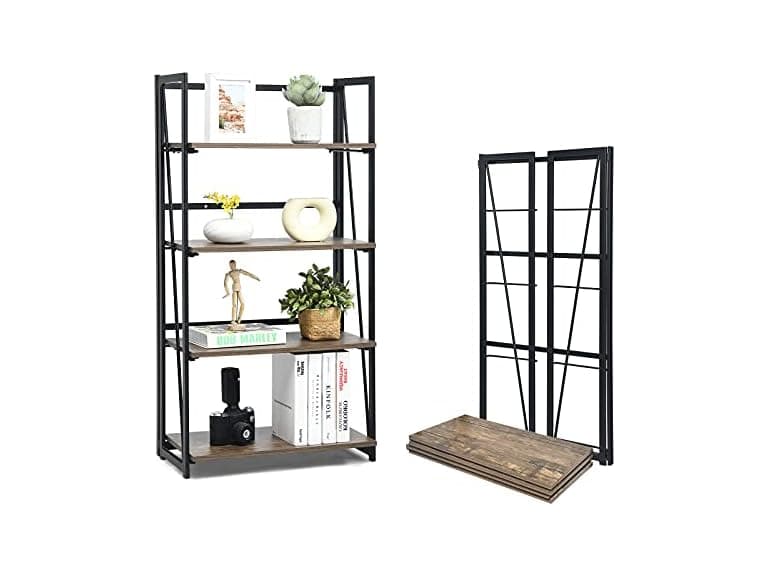Giantex 4-Tier Bookshelf - Image 1
