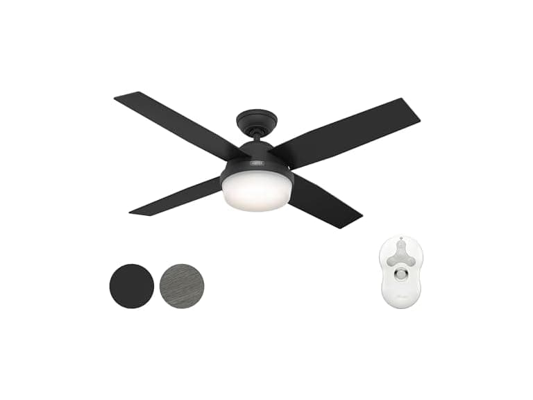 Hunter Fan 52" w/ Light Kit and Remote