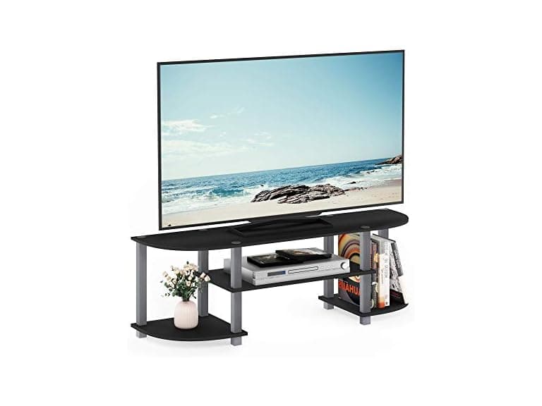 Furinno TV Stand Black/Grey - Image 1