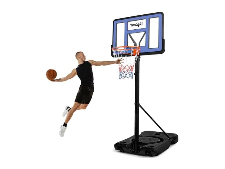 Yes4All Metal Adjustable Basketball Hoop 3.8–10 ft  - Image 1