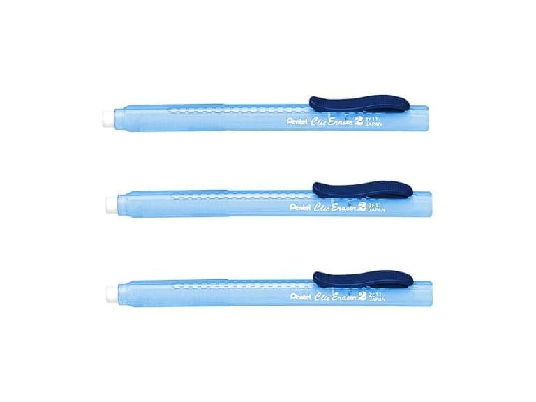 Pentel Clic Stick Eraser Rubber Holder - Blue - Image 1