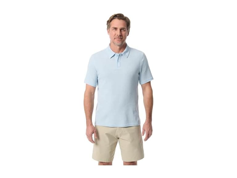 Bass Outdoor Men Short Sleeve Textured Polo Shirt - Image 1