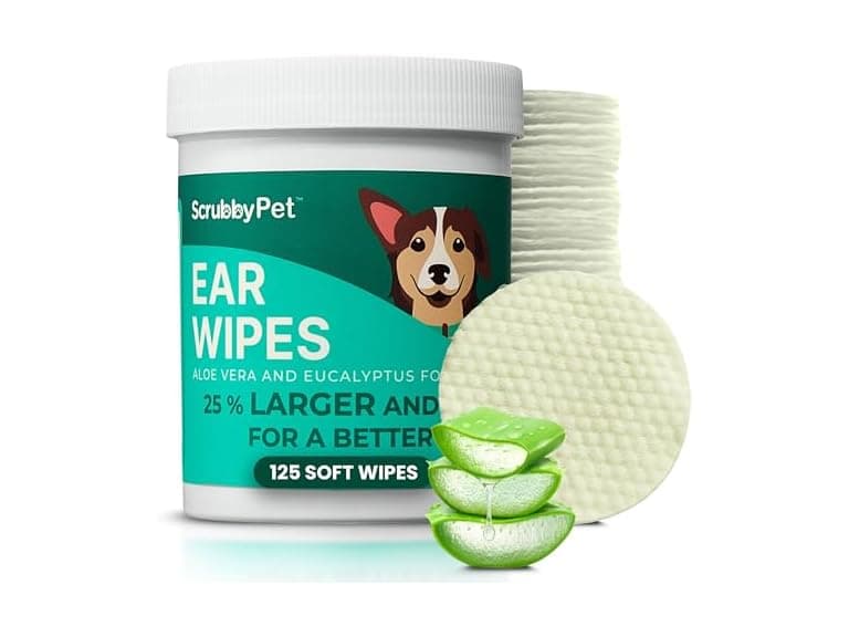 Scrubby Pet Dog Ear Wipes | 125 Count - Image 1