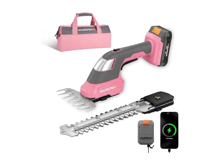 WORKPROX 20V Pink Grass Shear - Image 1
