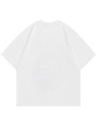 Aelfric Eden Womens Oversized Tshirts Graphic Tees Graffiti Sunset Print Summer Short Sleeve Cotton Top - Thumbnail 2