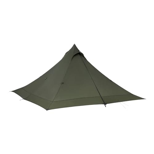 Thous Winds Lightweight Tent, Ultralight Pyramid Tent for 2-Person, with Rainfly and Carry Bag for Backpacking, Trekking, Camping, Climbing, Hiking, Olive-Green - Thumbnail 3