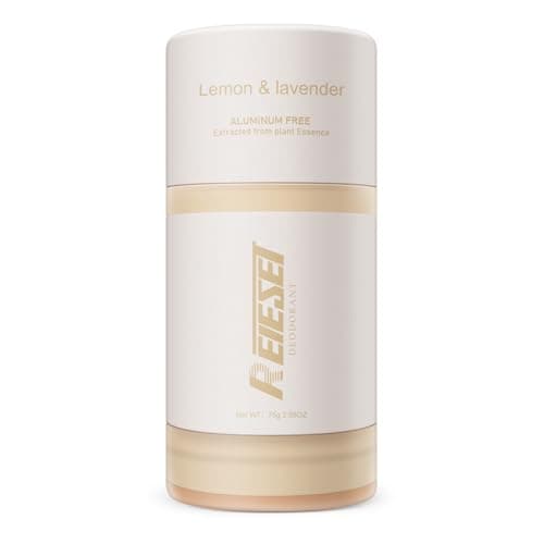 Reieset Natural Deodorant with Naturally Derived Ingredients Deodorant for Women and Men,Aluminum Free,72 Hour Odor Control,Lavender and lemon scent