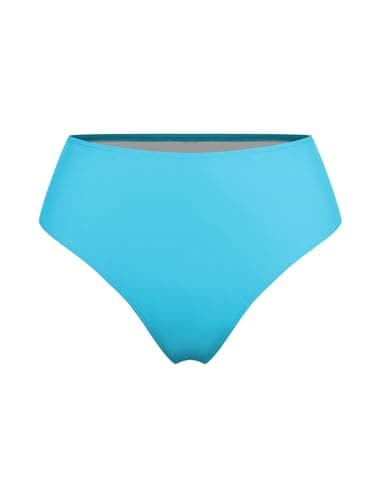 ZAFUL Two Piece Swimsuit for Women Modest Swimsuits for Women Solid Two Piece Bathing Suits Tummy Control Ruched Tankini 50s Retro Tankinis (Sky Blue XXL) - Thumbnail 5