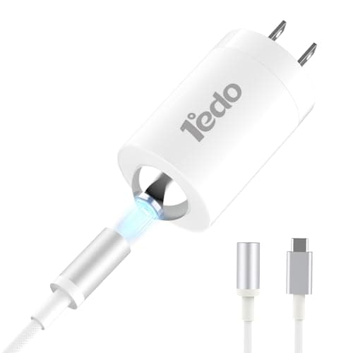 Charger Fast Charging for iPhone, 1°edo 20W Magnetic Fast Charger Block with 3FT Cable Innovative Magnetic to Lightning Cable for iPhone 14/13/12/11/Xs Max/XR/X (White) - Image 1