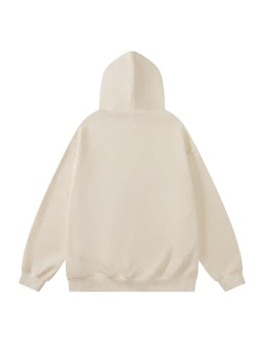 Aelfric Eden Dog Graphic Hoodie Oversized Cute Star Sweatshirt Unisex Y2k Casual Hooded Pullover Apricot Large - Thumbnail 4