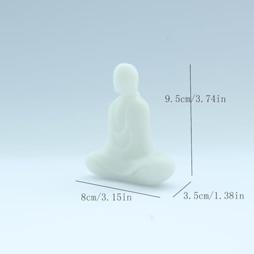 YeseeYe Faceless Buddha Statue - No Face Buddha Figurine Indoor Outdoor Zen Decor for Spiritual Room Meditation - Thumbnail 2