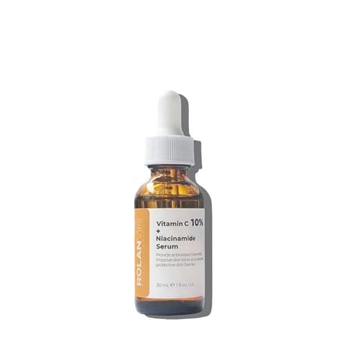 ROLANYIN Vitamin C 10% + Niacinamide Facial Serum Hydration Reducing Fine Lines Wrinkles Skin Firming Anti Aging Formula Boosting Radiance Improving Texture Skin Care - Image 1