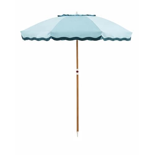 DEER LAND 6FT Patio Beach Umbrella for Outdoor, UPF 50+ Sun Shade for Patio, Backyard, Garden, Pool and Beach, Tilt Adjustable, Portable, Harbour Cypress Green - Image 1